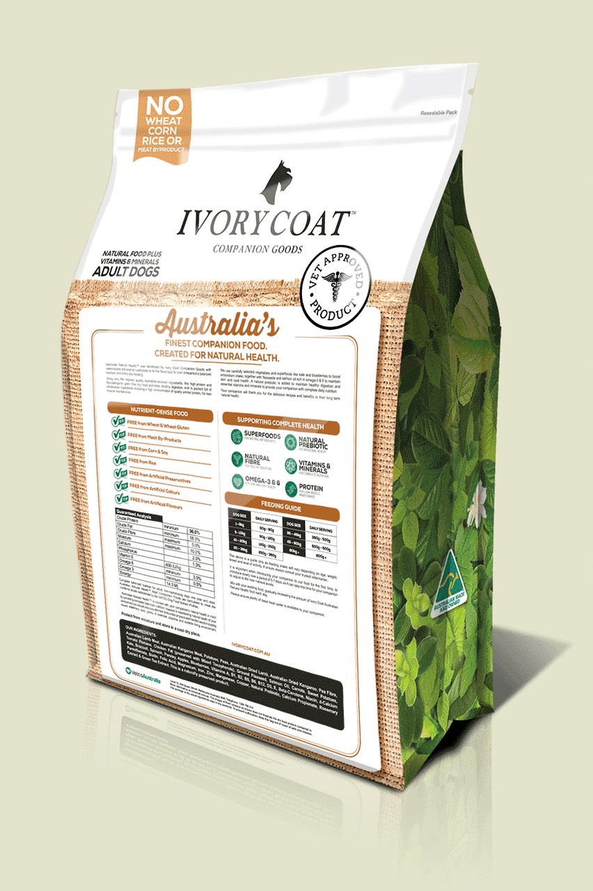 Ivory Coat Lamb & Kangaroo Grain Fee Dry Food 8kg