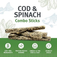 Icelandic Cod & Spinach Combo Sticks - 6 Pack