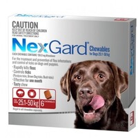 NexGard for dogs 25.1-50 kgs - Red