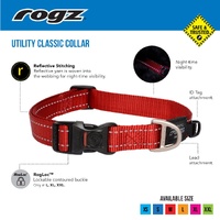 Rogz Utility Classic Dog Collar - Purple
