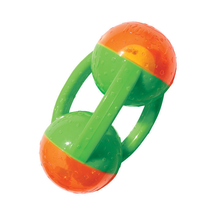 KONG Jumbler Tri with Tennis Ball Inside Dog Toy Large/XLarge