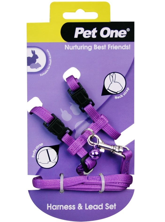 Small Animal Harness Set for Rabbits, Guinea Pigs, Ferrets by Pet One - Picture 6 of 12