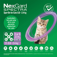 NexGard Spectra for Cats 0.8-2.4 kg - Purple