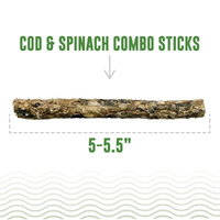 Icelandic Cod & Spinach Combo Sticks - 6 Pack