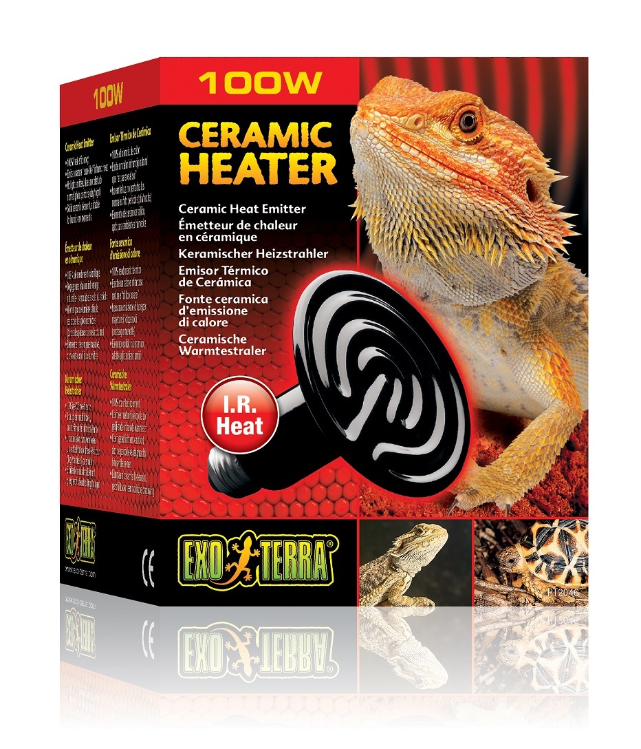 Scaly Reptile Porn - Exo Terra Ceramic Heater - 100 Watt