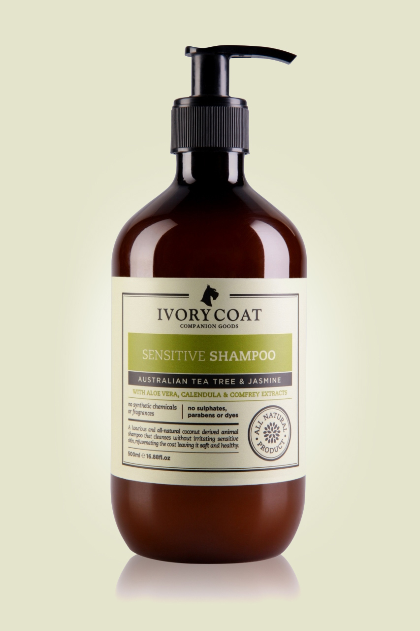 Ivory Coat Sensitive Dog Shampoo 500ml Australian Tea Tree & Jasmine