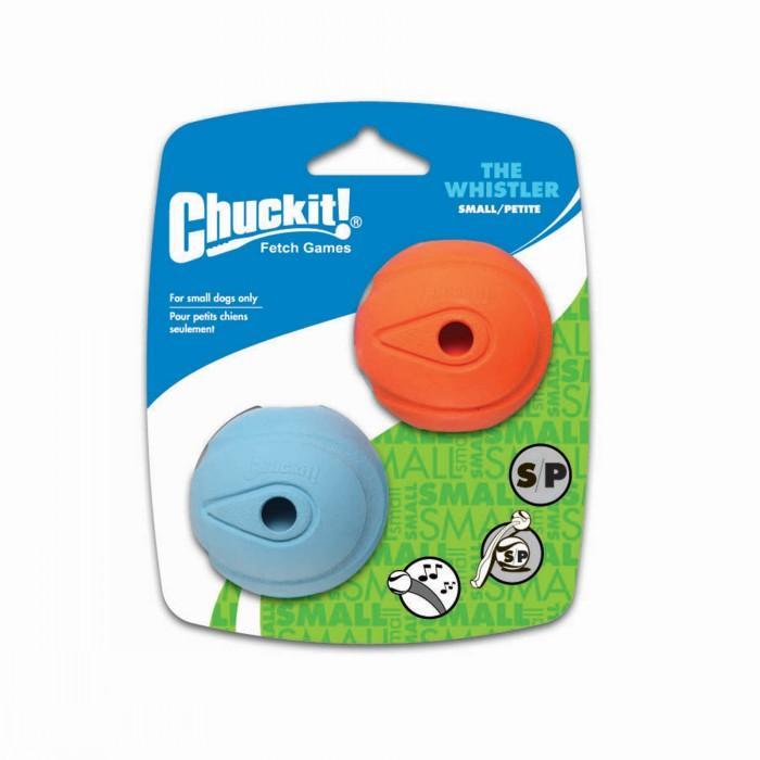 ChuckIt Whistler Dog & Puppy Ball Small (5cm) 2 Pack