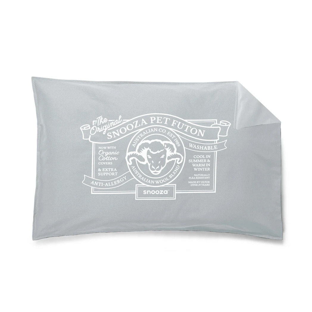 Snooza Replacement Organic Pet Futon Cover Mighty Ash (98x68cm)