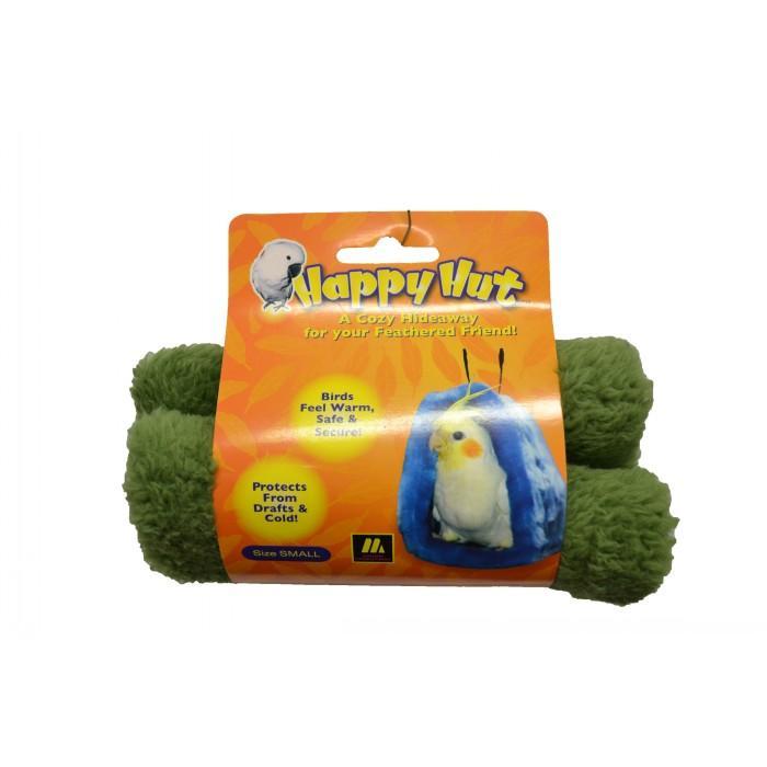 Multipet Happy Hut Bird Hideaway Snuggle Green Small (18cm) (Budgie