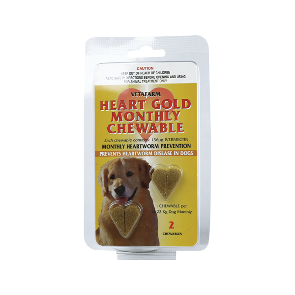 Vetafarm Heartgold Chewable Heartworm Tablets for Dogs