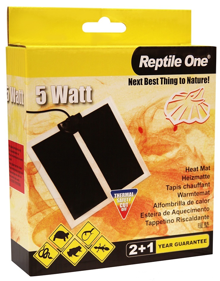 Reptile One 5 Watt Heat Mat for Reptiles (14cm x 15cm)