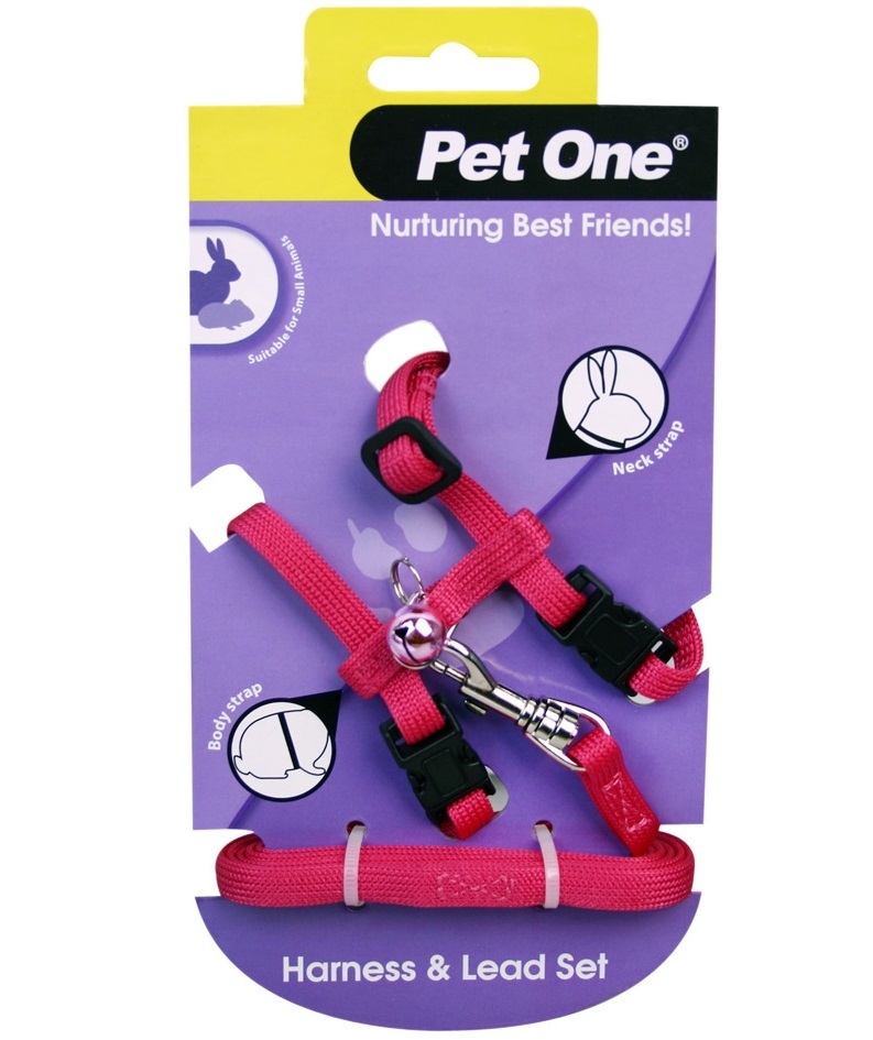 Small Animal Harness Set for Rabbits, Guinea Pigs, Ferrets by Pet One - Picture 4 of 12