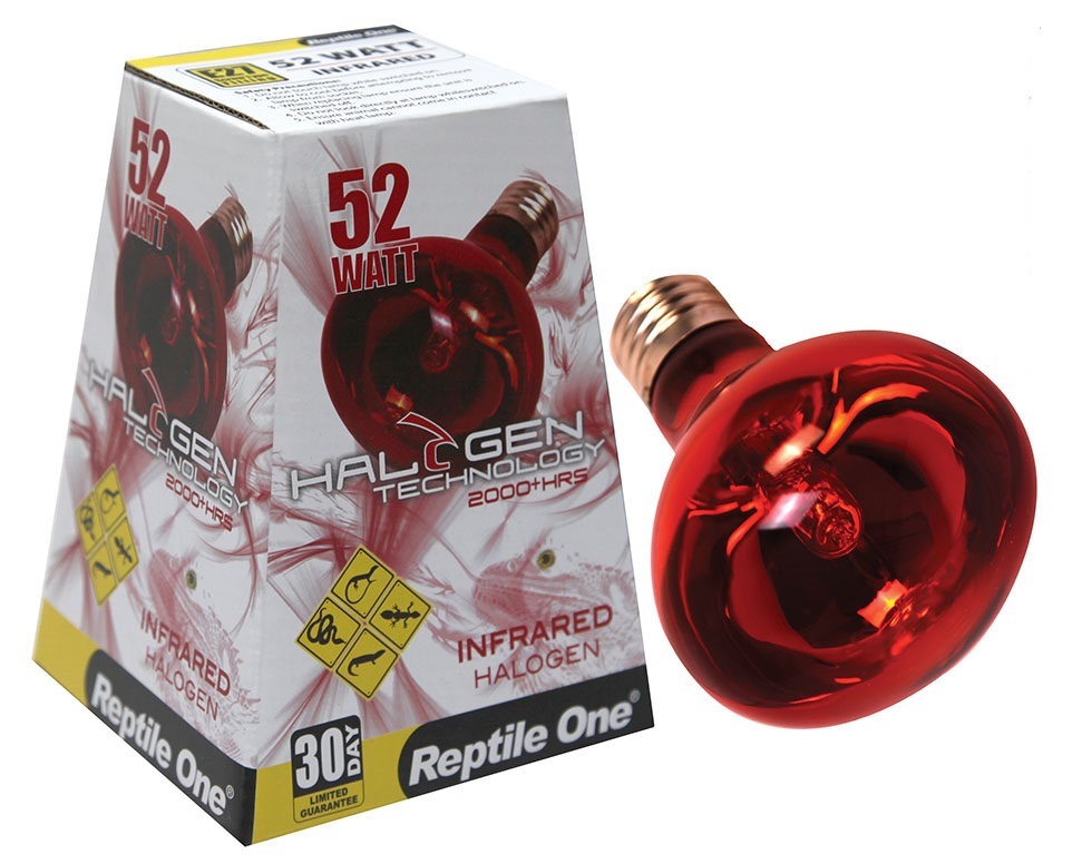 Reptile One Halogen Infrared Heat Lamp (72W Eqv 100W) Eddison Screw Fitting