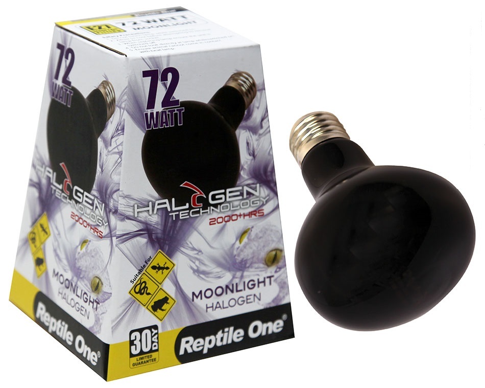 Reptile One Halogen Moonlight Heat Lamp (72W Eqv 100W) Eddison Screw