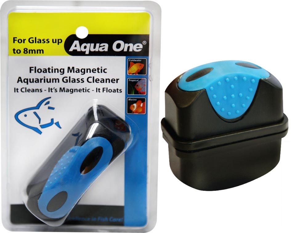 Aqua One Aquarium Floating Cleaner Medium (Glass up to 8mm)
