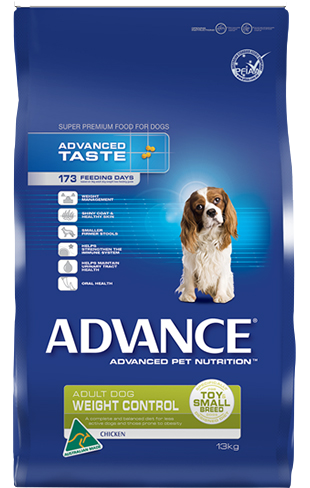 advance weight control small breed