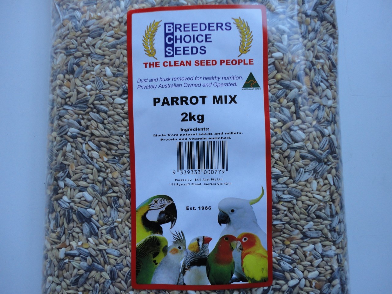 Parrot Mix 5 kg Bird Seed Breeders Choice