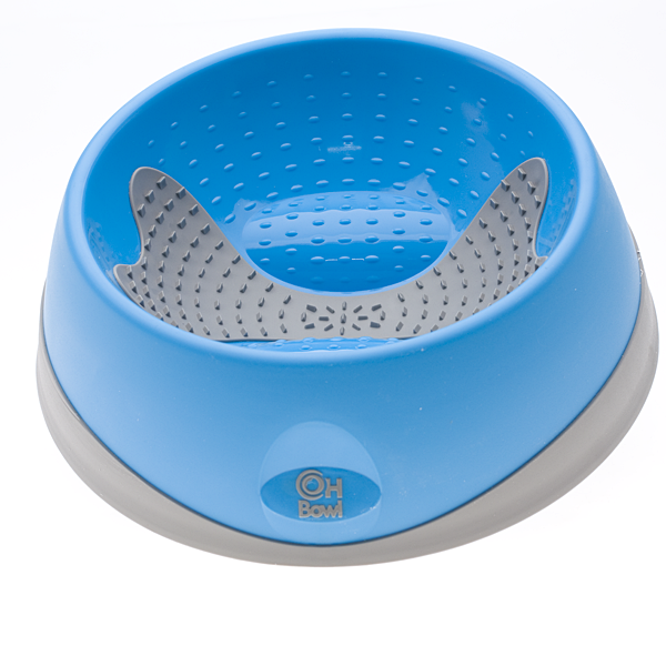 OH Bowl For Dogs Oral Health Medium Cyan Blue LickiMat