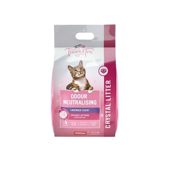 Trouble & Trix Odour Neutralising Crystal Cat Litter Lavender Scent