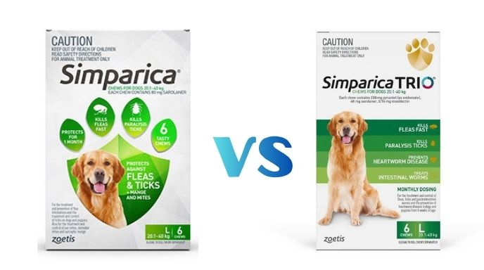 Simparica vs Simparica TRIO