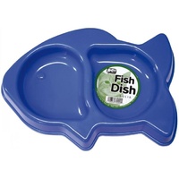 Plastic Dish Cat Bowl - Fish