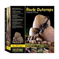Exo Terra Reptile Rock Outcrops Secure Hiding Cave - Small (18x13.5x16cm)