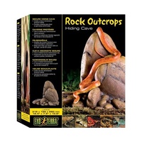 Exo Terra Reptile Rock Outcrops Secure Hiding Cave - Large (31.5x19.5x26cm)