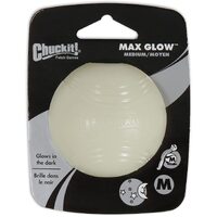 ChuckIt Max Glow Dog Ball - Medium (6cm) - 1 Pack
