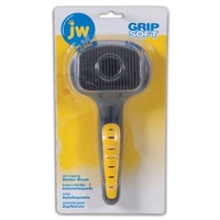 JW Grip Soft Self Cleaning Slicker Brush for Cats