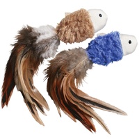 KONG Cat Naturals Crinkle Fish with Feathers