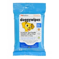 Petkin Doggy Wipes - 15 Pack