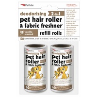 Petkin Pet Hair Lint Roller Refill Rolls - Vanilla - 120 Sheets