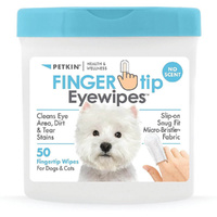 Petkin Fingertip Eye Wipes - 50 Pack