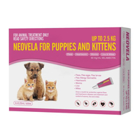 Neovela for Puppies & Kittens up to 2.5 kgs - 4 Pack - Pink