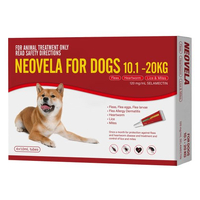 Neovela for Dogs 10.1-20 kgs - 4 Pack - Red