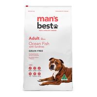 Man's Best Adult All Breed Dog Grain Free Dry Food - Ocean Fish with Sardines - 12kg