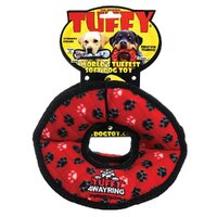 Tuffy Ultimates 4-Way Ring - Red Paws - 24x17.5x12.5cm (Tuff Scale 9)