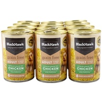Black Hawk Grain Free Dog Dog Can - Chicken - 12 x 400g (Tray)