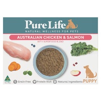 Pure Life Puppy Pouches - Chicken & Salmon - Box (90g x 12)