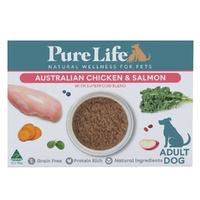 Pure Life Adult Dog Pouches - Chicken & Salmon - Box (90g x 12)