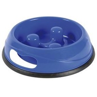 Plastic Dog Slow Feed Bowl - 0.9L / 23cm - Medium