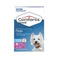 Comfortis for Dogs 2.3-4.5 kgs - 6 Pack - Pink - Flea Control Tablets
