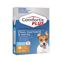 Comfortis PLUS for Dogs 4.6-9 kgs - 6 Pack - Orange