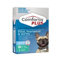 Comfortis PLUS for Dogs 9.1-18 kgs - 6 Pack - Green