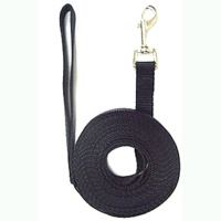 7 Metre Long Nylon Dog Lead - Black