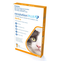 Revolution PLUS for Medium Cats 2.5-5kg - 3 Pack - Orange