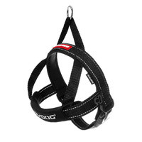 Ezydog Quick Fit Dog Harness - 2X-Small (30-38cm) - Black
