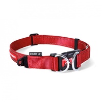 Ezydog Double Up Dog Collar - Large (39-59cm) - Red