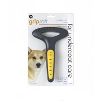 JW Grip Soft Dog Undercoat Rake - Short Teeth