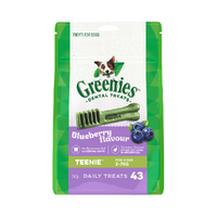 Greenies Blueberry Dog Treats - Teenie - 340g (43 Pack)